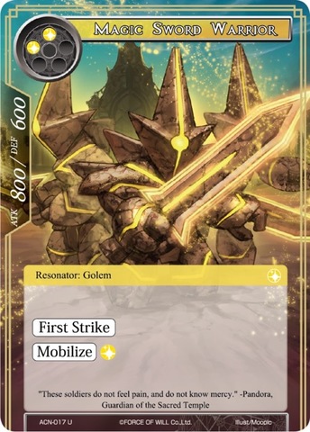 Magic Sword Warrior - ACN-017 - U