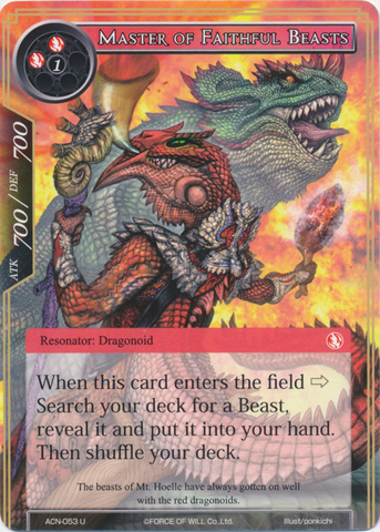 Master of Faithful Beasts - ACN-053 - U