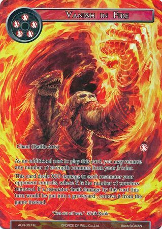 Vanish in Fire (Full Art) - ACN-057 - R