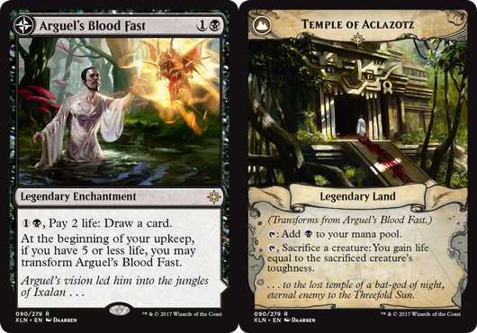 Arguels Blood Fast // Temple of Aclazotz - Foil