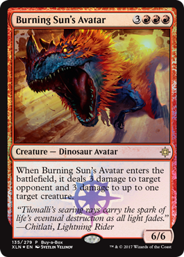 Burning Suns Avatar - Foil - Buy-A-Box Promo