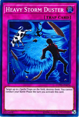 heavy storm yugioh card MRD-142 Unlimited Super Rare (25th Anniversary Edit Destroy all Magic and Trap Cards on the field. Heavy Storm - Yu-Gi-Oh! Card