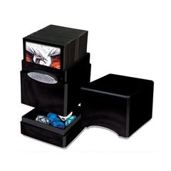 Ultra Pro Hi-Gloss Satin Deck Case Tower Midnight