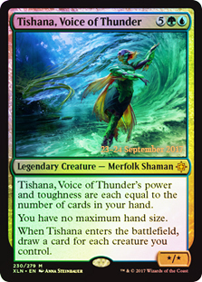 Tishana, Voice of Thunder - Foil - Prerelease Promo