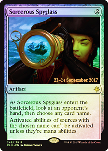 Sorcerous Spyglass - Foil - Ixalan Prerelease Promo