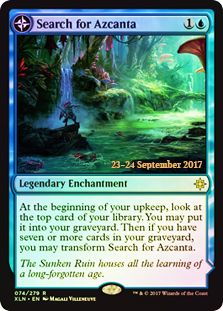 Search for Azcanta // Azcanta, the Sunken Ruin - Foil - Prerelease Promo