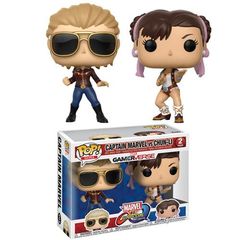 Pop! Games: Capcom Vs. Marvel: 2 Pack - Captain Marvel Vs Chun-Li