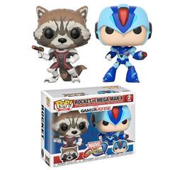 Pop! Games: Capcom Vs. Marvel: 2 Pack - Rocket Raccoon Vs Megaman