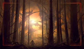 John Avon Art: Megalis Forest Playmat