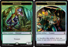 Dinosaur // Treasure Token - Foil 2017 FNM Promo