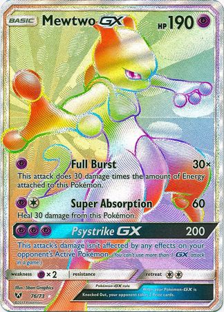 Pokemon Mewtwo GX Secret Shining shops