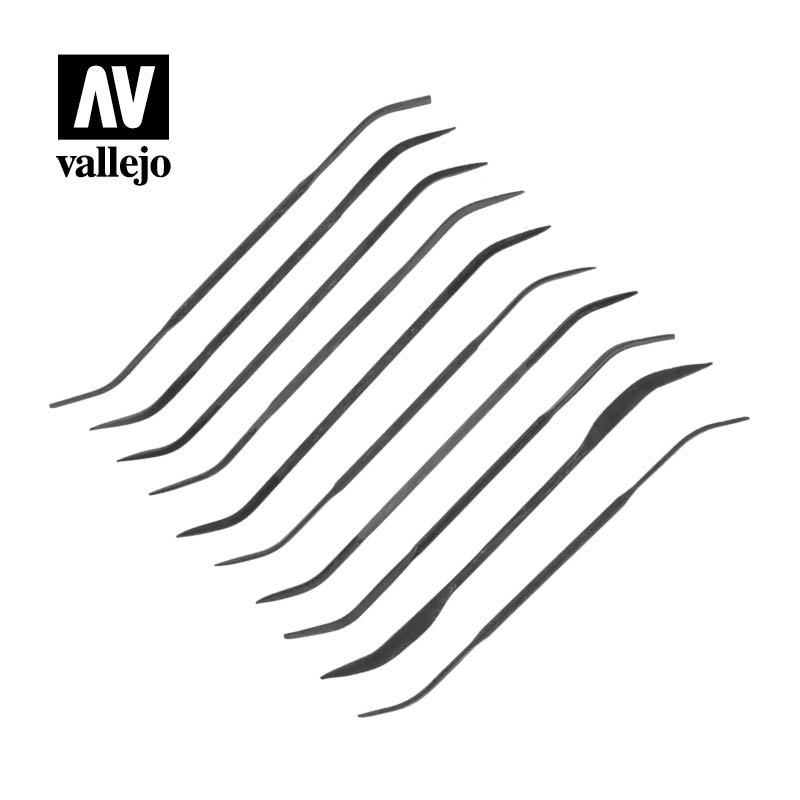 Vallejo Tools - Budget Riffler File Set (10) - VALTO3003