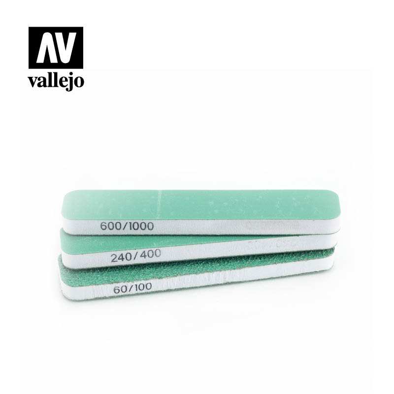Vallejo Tools - FlexiSander Dual Grit x3 (90x19x06mm) - VALT04001