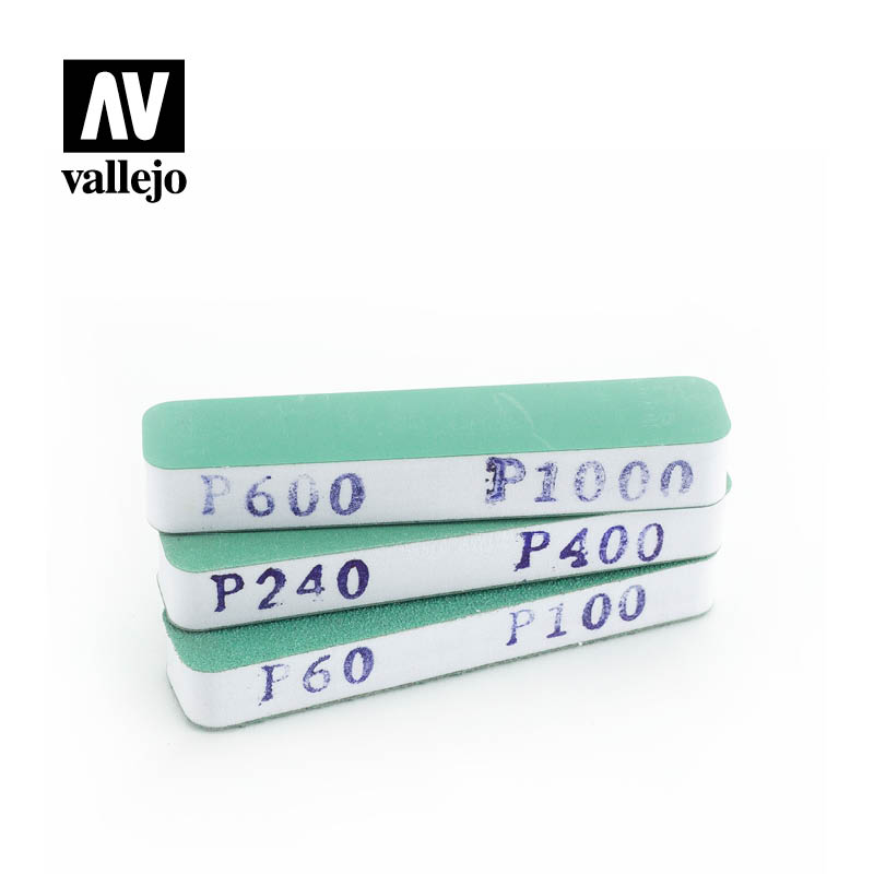 Vallejo Tools - FlexiSander Dual Grit x3 (90x19x12mm) - VALT04002