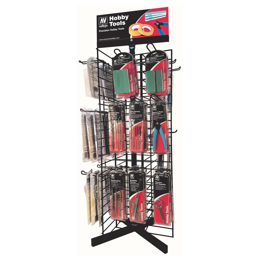 Complete Vallejo Tools Assortment Rack