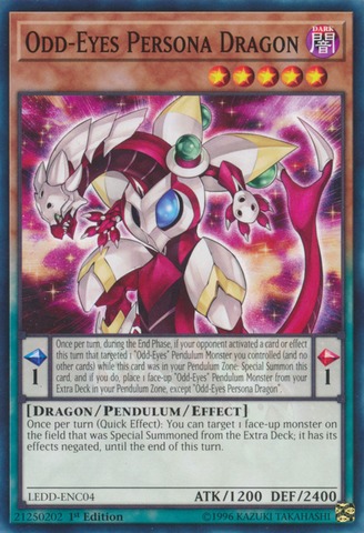 Odd-Eyes Persona Dragon - LEDD-ENC04 - Common - 1st Edition