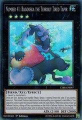 Number 41: Bagooska the Terribly Tired Tapir - CIBR-EN097 - Super Rare - 1st Edition