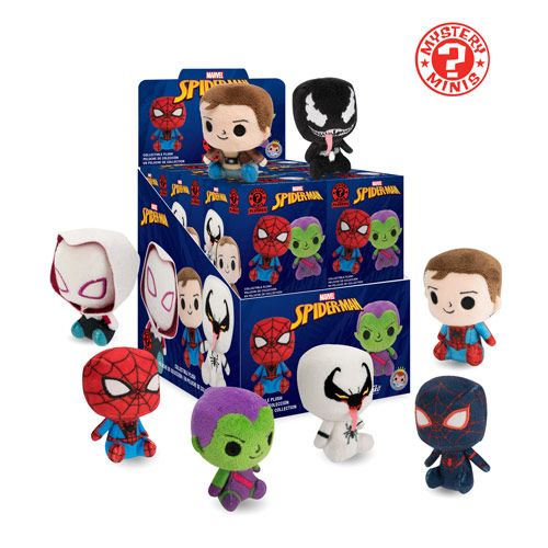 Mystery Mini Plushies: Spider-Man - 12Ct Blind Box Display