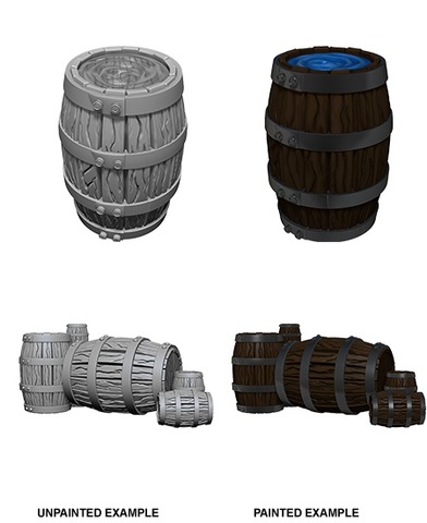 Wizkids Unpainted Mini - Barrel N Pile Of Barrels