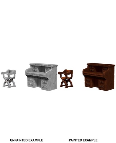 Wizkids Unpainted Mini - Desk N Chair