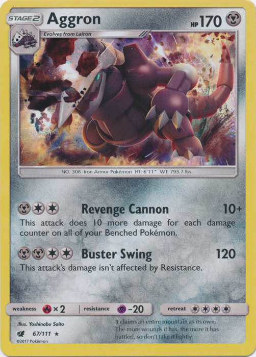 Aggron - 67/111 - Holo Rare