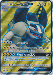 Alolan Golem GX - 102/111 - Full Art Ultra Rare