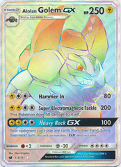 Alolan Golem GX - 113/111 - Secret Rare