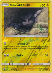 Alolan Geodude - 32/111 - Common - Reverse Holo