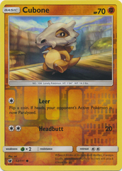 Cubone - 52/111 - Common - Reverse Holo