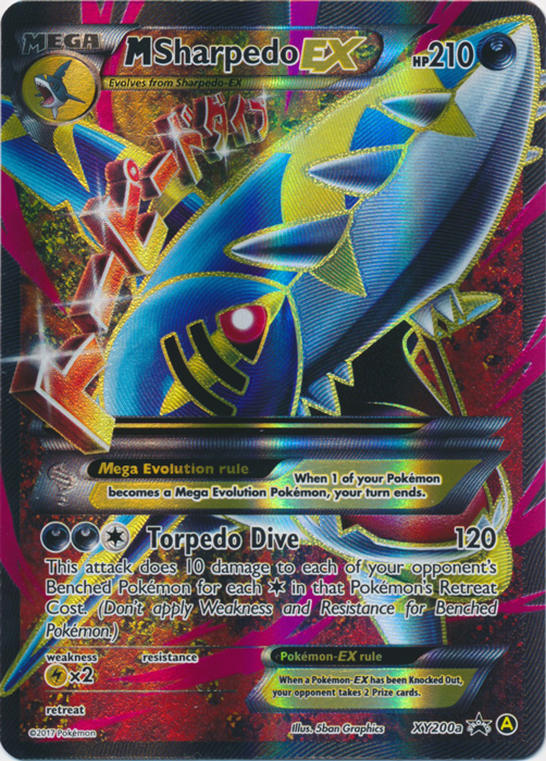 Mega Sharpedo-EX - XY200a - Premium Trainers XY Collection Alternate Art