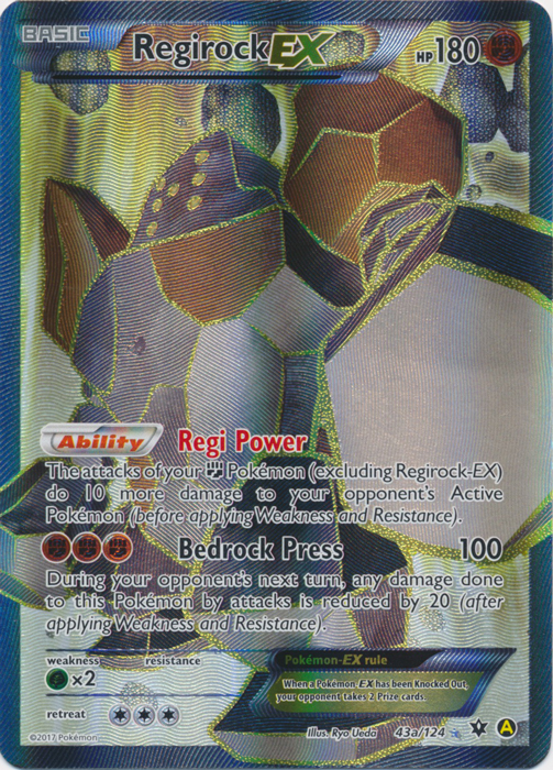 Regirock-EX (Alt Art) - 43a/124 - Premium Trainers XY Collection