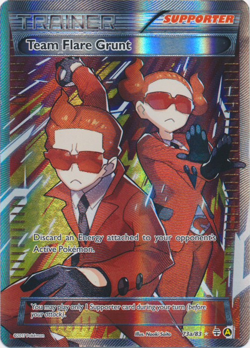 Team Flare Grunt (Alt Art) - 73a/83 - Premium Trainers XY Collection