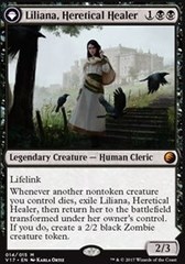 Liliana, Heretical Healer // Liliana, Defiant Necromancer - Foil