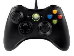 Black Xbox 360 Wired Controller