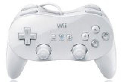 White Wii Classic Controller Pro