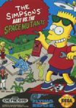 The Simpsons Bart vs the Space Mutants for Sega factory Genesis