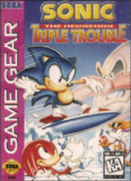 Sega Game Gear with Sonic outlets Triple Trouble