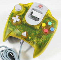 Yellow Sega Dreamcast Controller