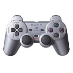 Silver Dual Shock Controller