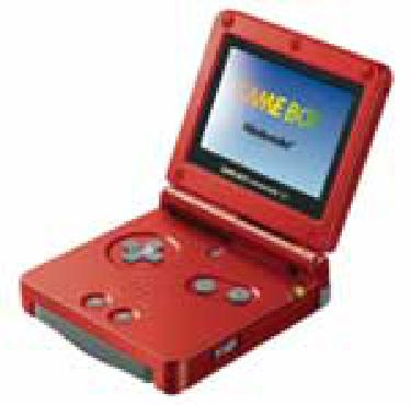 Red Gameboy Advance SP Red Gameboy Advance SP