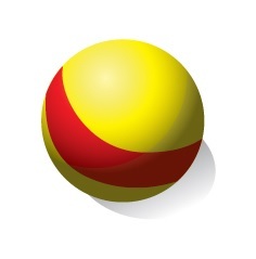 Killer Bunnies Quest Yellow Ball W/Red Stripe
