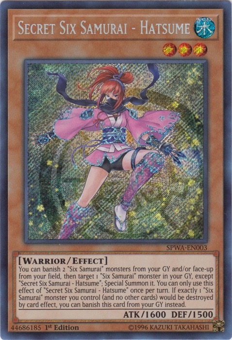 Secret Six Samurai - Hatsume - SPWA-EN003 - Secret Rare - 1ere edition // Spirit Warriors - SPWA