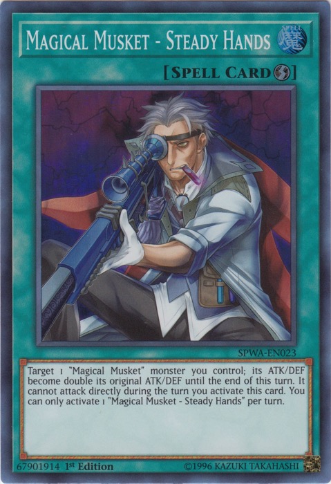 Magical Musket - Steady Hands - SPWA-EN023 - Super Rare - 1st Edition