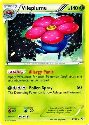 Vileplume - 3/149 - Non-Holo Rare