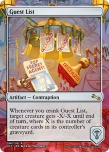 mtg unstable card list 4x Guest List MTG Unstable NM Magic Regular