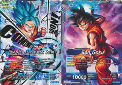 Son Goku // Super Saiyan Blue Son Goku (Hot Stamped) - BT1-030 - PR