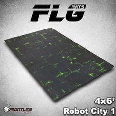 Flg Mats Robot City Green 4X6