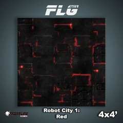 Flg Mats Robot City Red 4X4