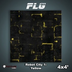 Flg Mats Robot City Yellow 4X4