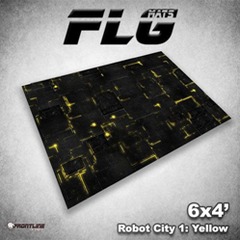 Flg Mats Robot City Yellow 4X6